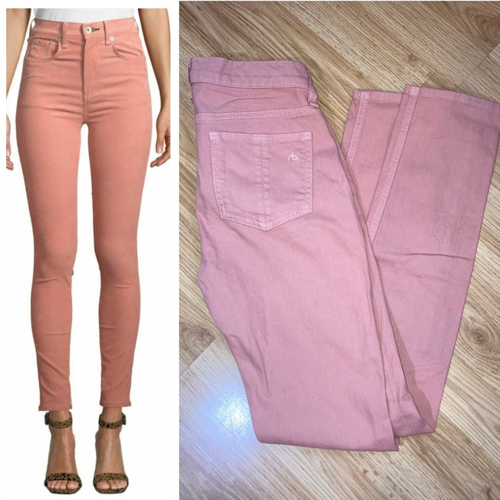 Rag & Bone Skinny Jeans Salmon Pink sz 25
